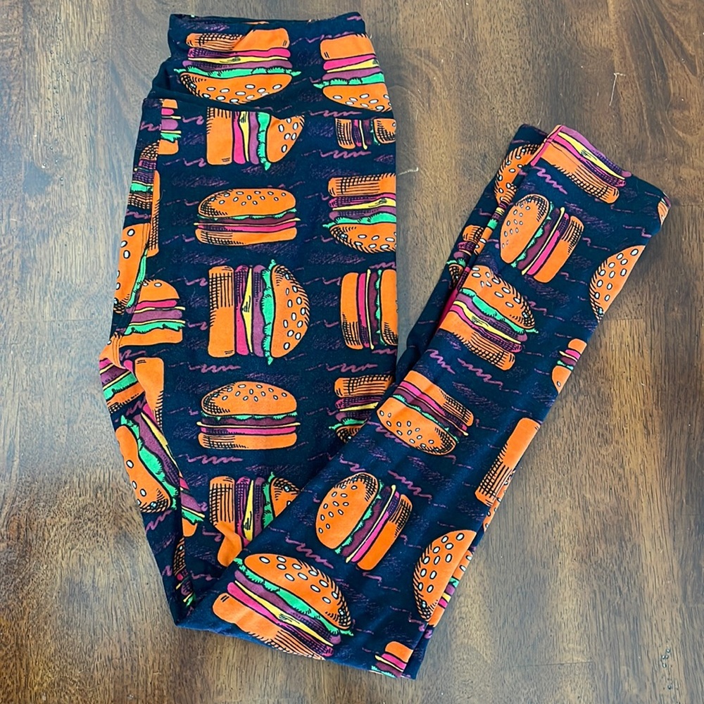 LulaRoe Hamburger OS Leggings!🍔 🦄